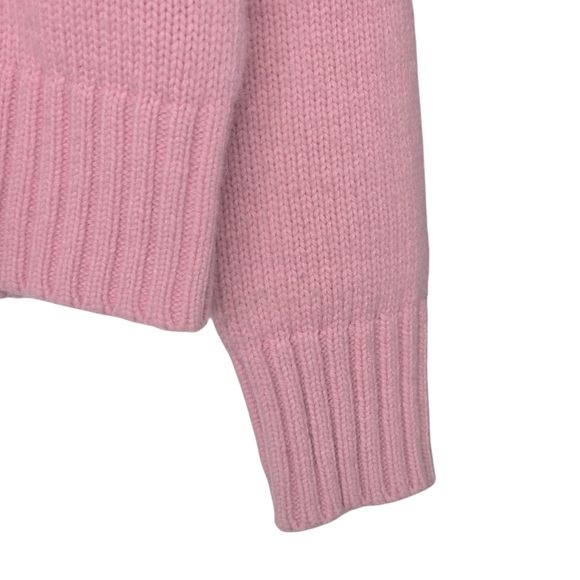 Boden Womens Pink Alpaca Wool Blend Chunky Knit Fair Isle Cardigan 12 - Picture 3 of 8